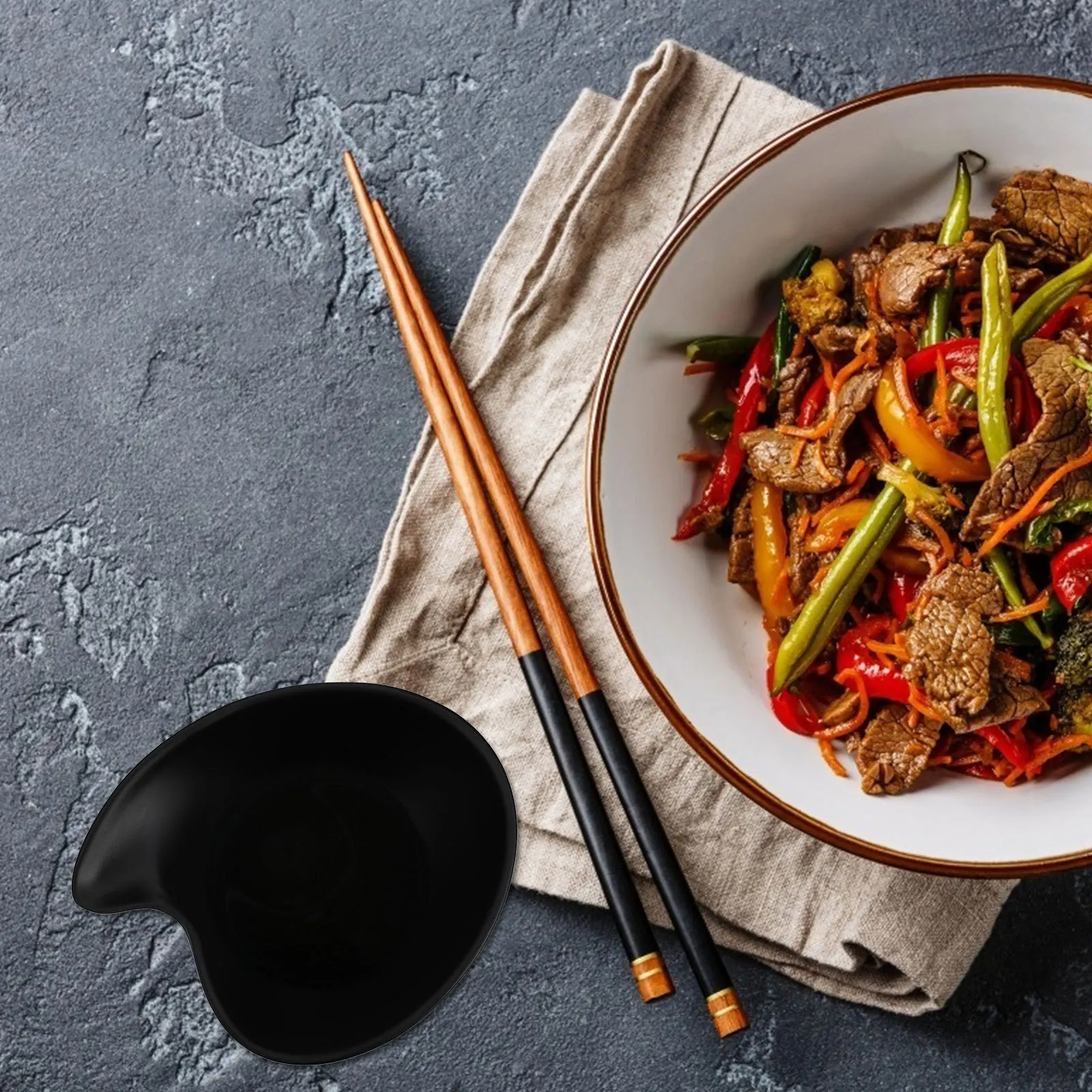 

2pcs Pot Sauce Restaurant Restaurant Soup Melamine Appetizer Hot Pot Seasoning Bowls Plates Rice Bowls For Home Dining