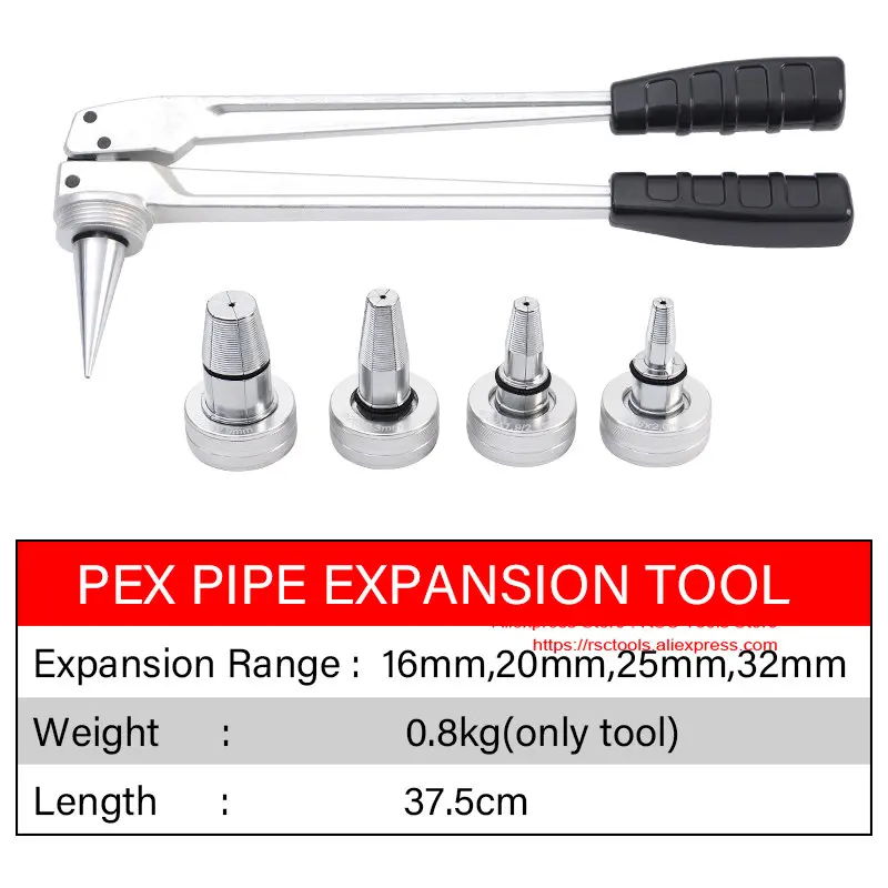 Uponor PEX Pipe Tube Expander 16,20,25,32mm ProPEX Expansion Tool Kit for Water and Radiator Connection