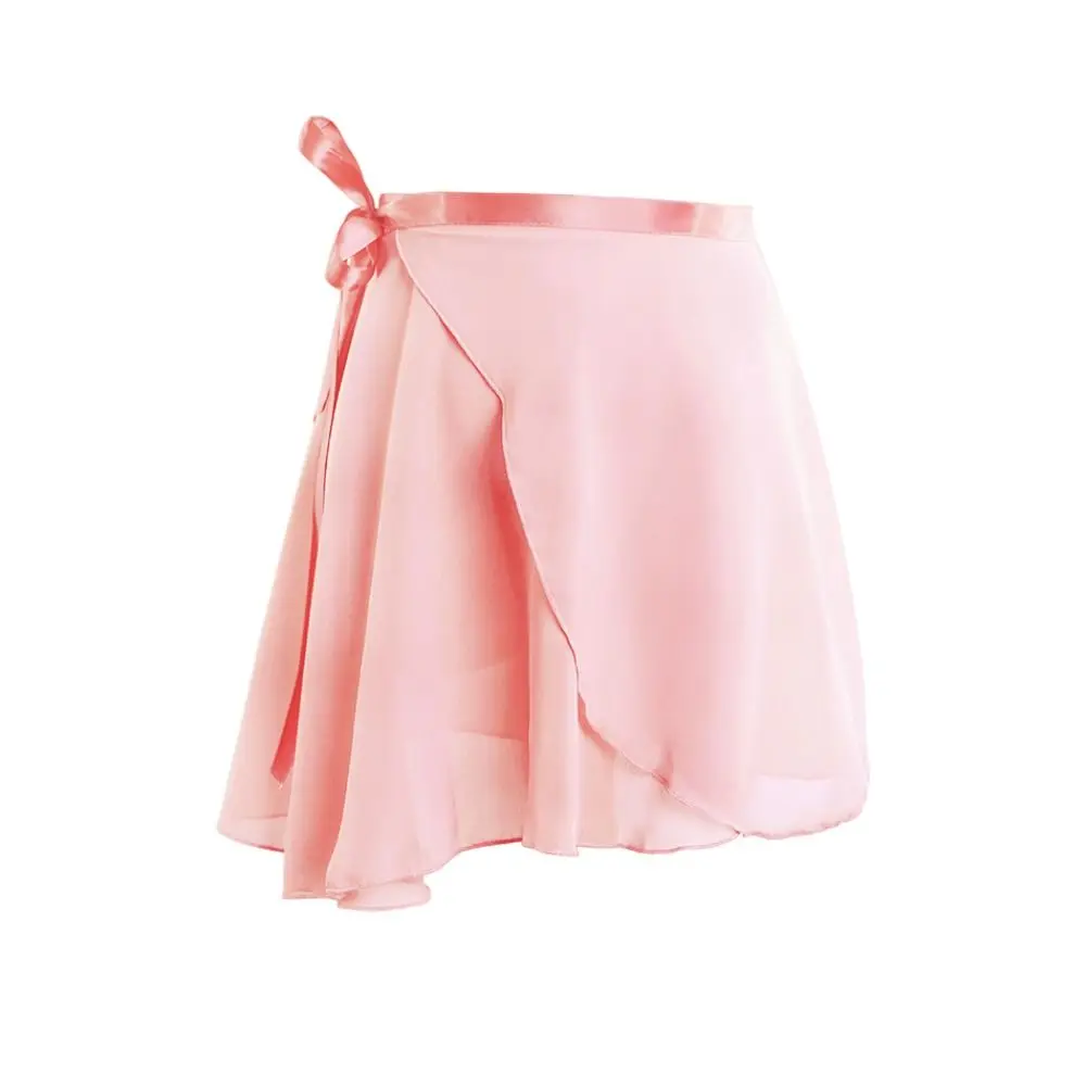 Fashion Yoga Tutu Lace-up Skirt Mesh Thin Dance Wear Ballet Dancing Skirt Anti-glare Training Apron Wrap Dress Girls