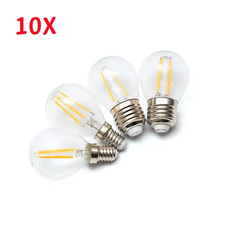 

Retro Edison LED Light Bulb G45 220V 2W 4W 6W E27 LED Filament Lamp E14 Glass Bulb Warm White 2700K Cold White 6000K for Home