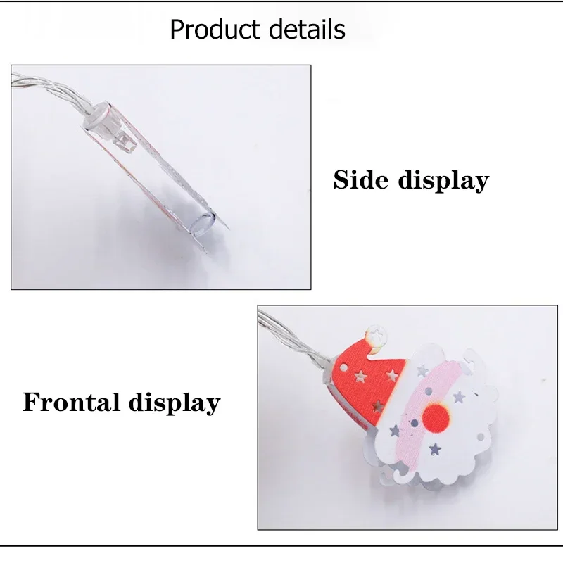 1 قطعة/2 قطعة LED أضواء الجنية شجرة عيد الميلاد الغزلان الجوارب قفازات بطارية تعمل مصباح للزينة غرفة المعيشة حديقة سلسلة أضواء #6