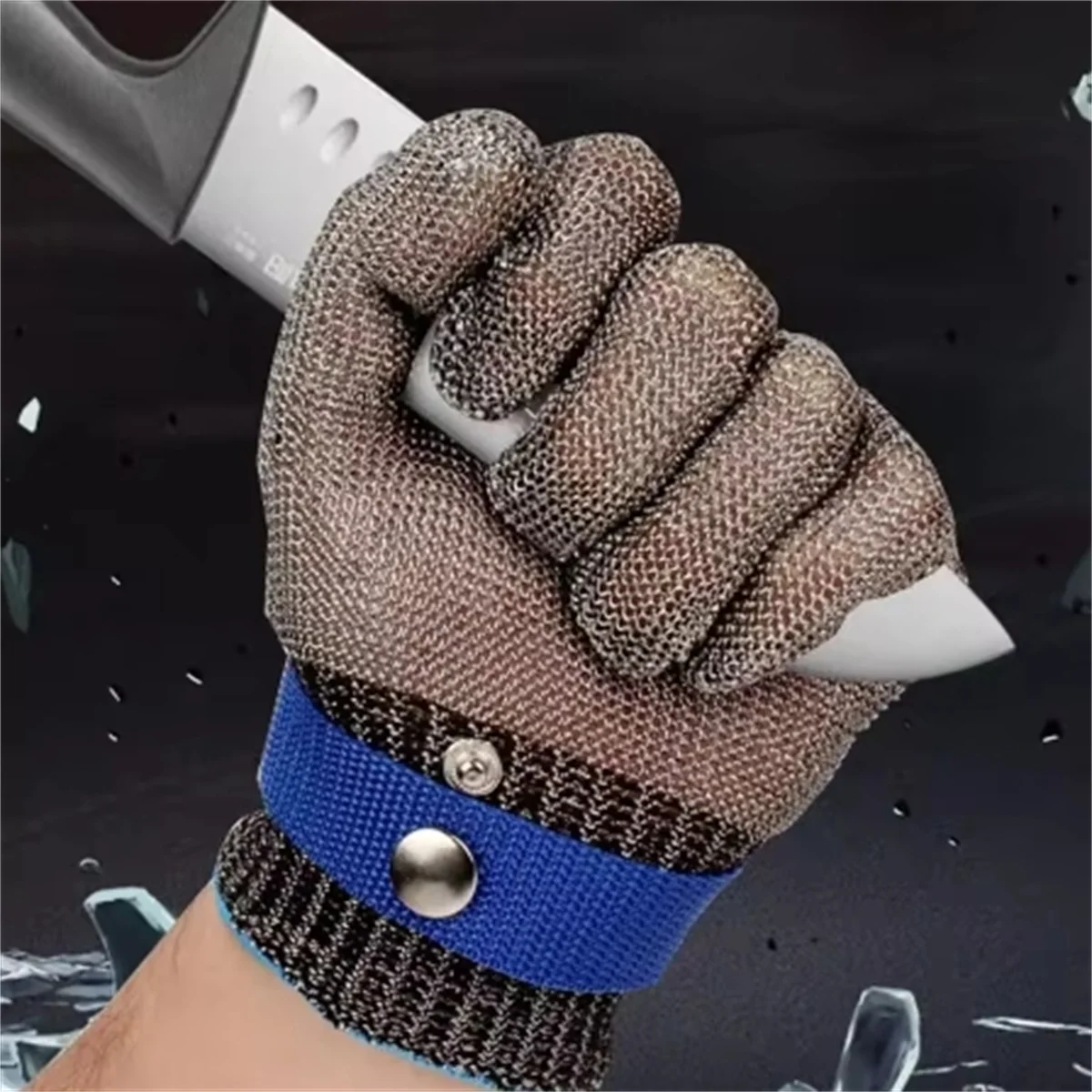 Stainless Steel Gloves Anti-cut Safety Cut Resistant Hand Protective Metal Meat Mesh Glove for Butcher Wire Knife Proof Stab