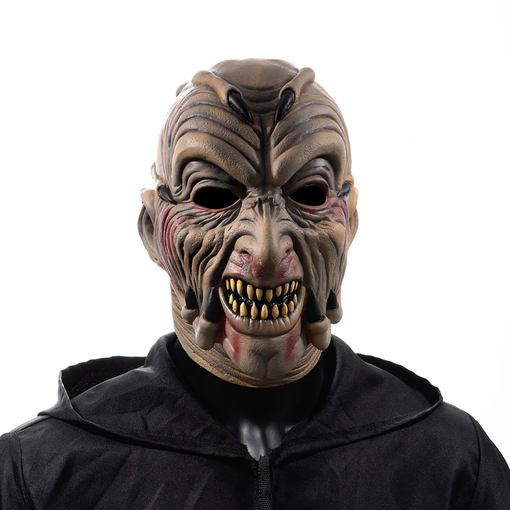 Horror Jeepers pnącza potwór zabójca maska Cosplay Ogre Demon wampir lateksowy kask Halloween bal przebierańców rekwizyty kostiumowe