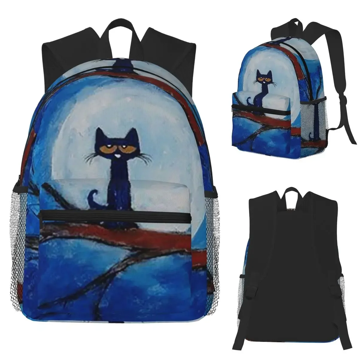 Pete The Cat Mochila para estudiantes, mochila escolar, mochila de viaje para senderismo, mochila de moda para hombres y mujeres, bolsos de hombro