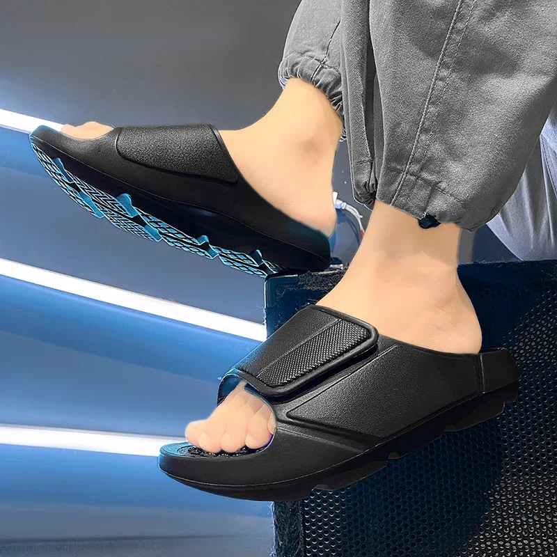 Outdoor-Sandalen, Strand-Freizeitschuhe, Neue Sommer-Herren-Massage-Pantoffeln, Indoor-Slipper mit Weicher Sohle, Herren-Flip-Flops, Herrenschuhe – Detail 16
