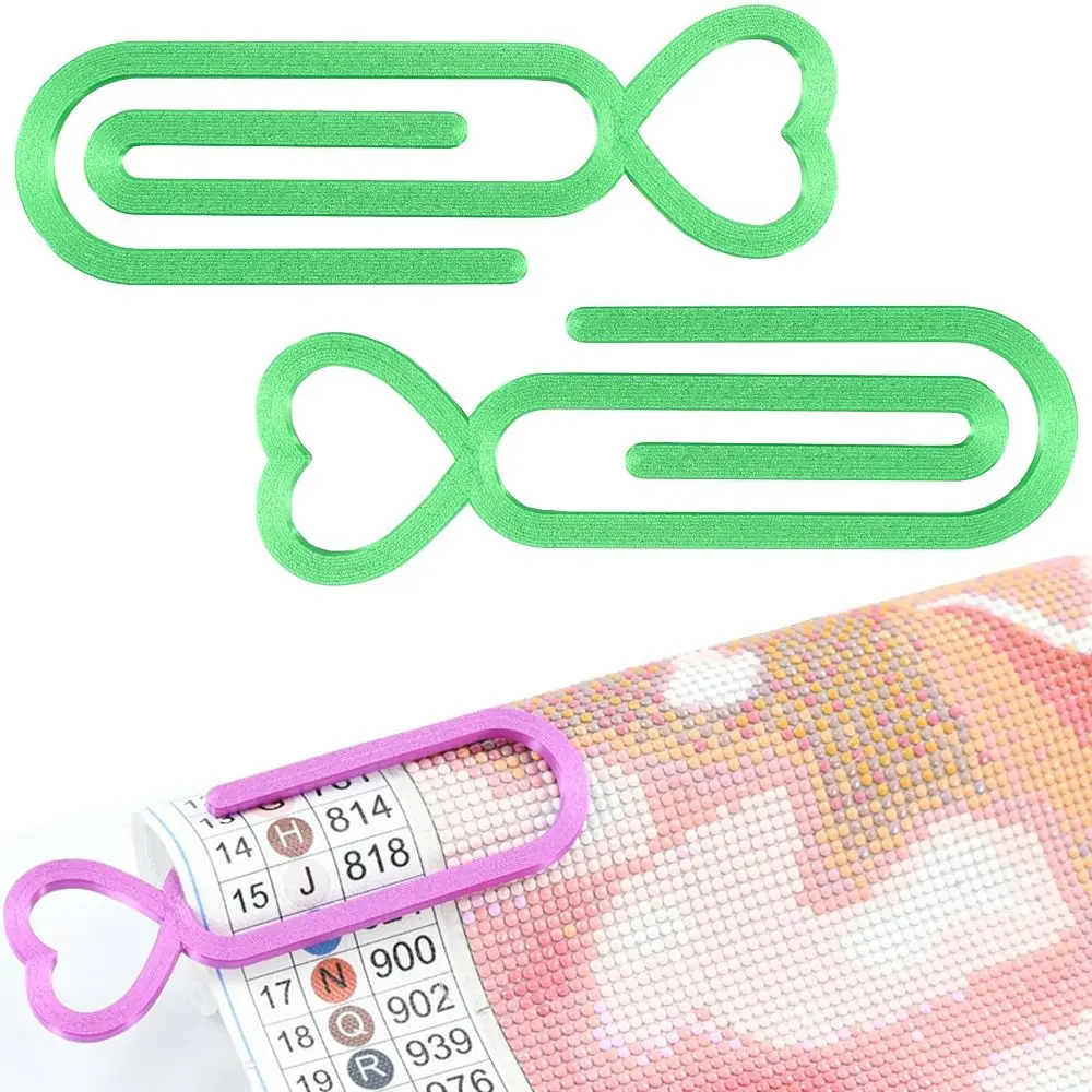 Plastic Material Diamond Painting Canvas Clip Set Heart-shaped Design Fixing Clips Diamond Art Tools Multifunction Tool view 4
