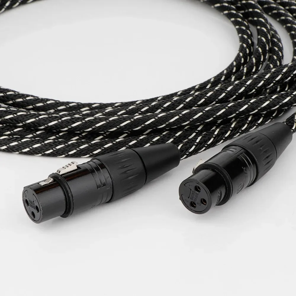 Preffair X401 (Canare L-4E6S Style) HIFI XLR audio cable high purity OFC gold-plated plug female to male for microphone mixer