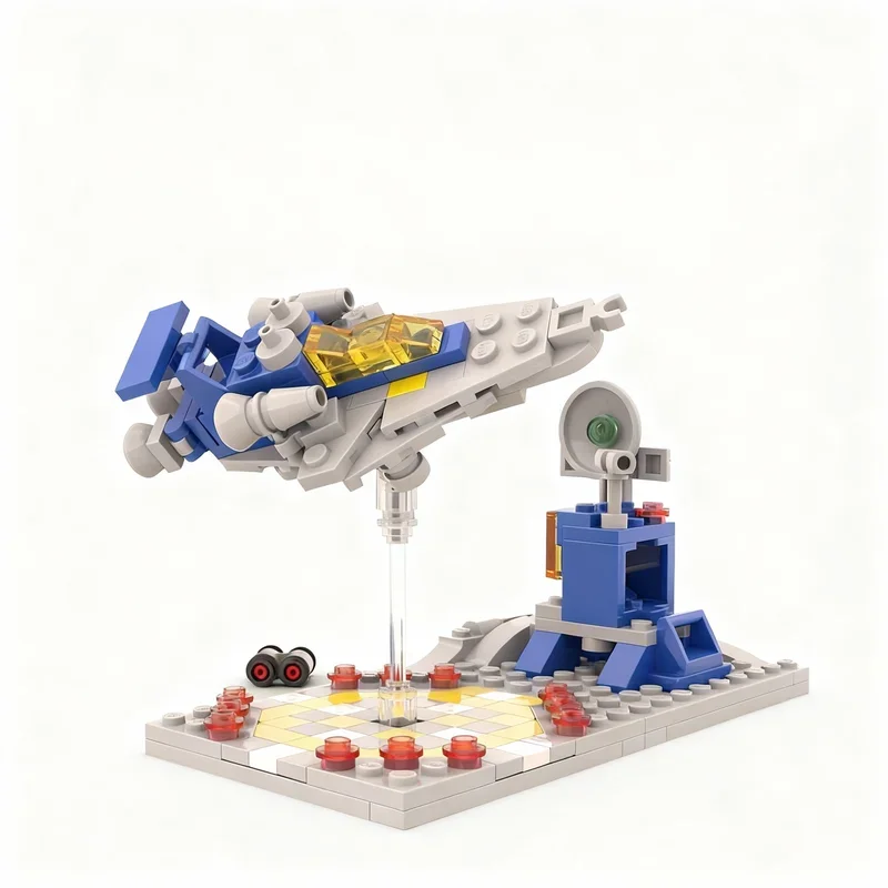 198pcs MOC Nanoscale Galaxy Explorer Base Space Classic Model Building Blocks Festival Gifts Toys Construction Education