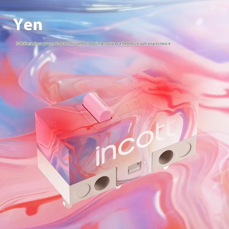 Incott Huano 2Pcs Mouse Micro Switches 20Millions Click Times Crisp Pressing Feel Quick Rebound Moderate Travel Micro Switch