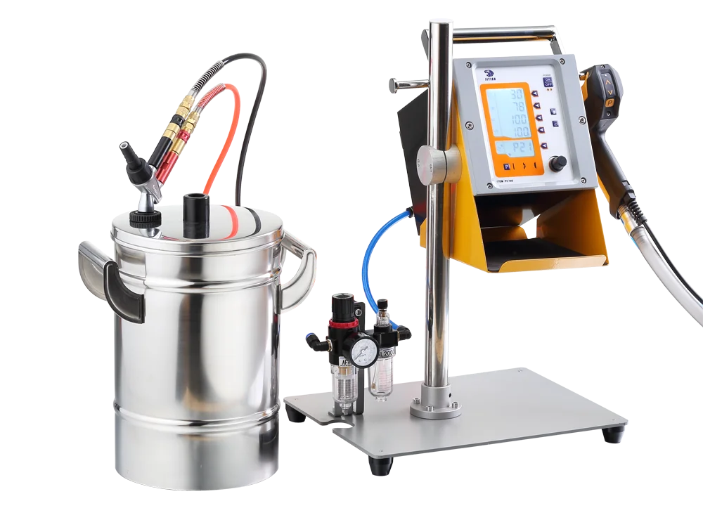 New Digital Powder Coating Machine Large Screen LCD Easy Operation MDF Powder Coating Machine