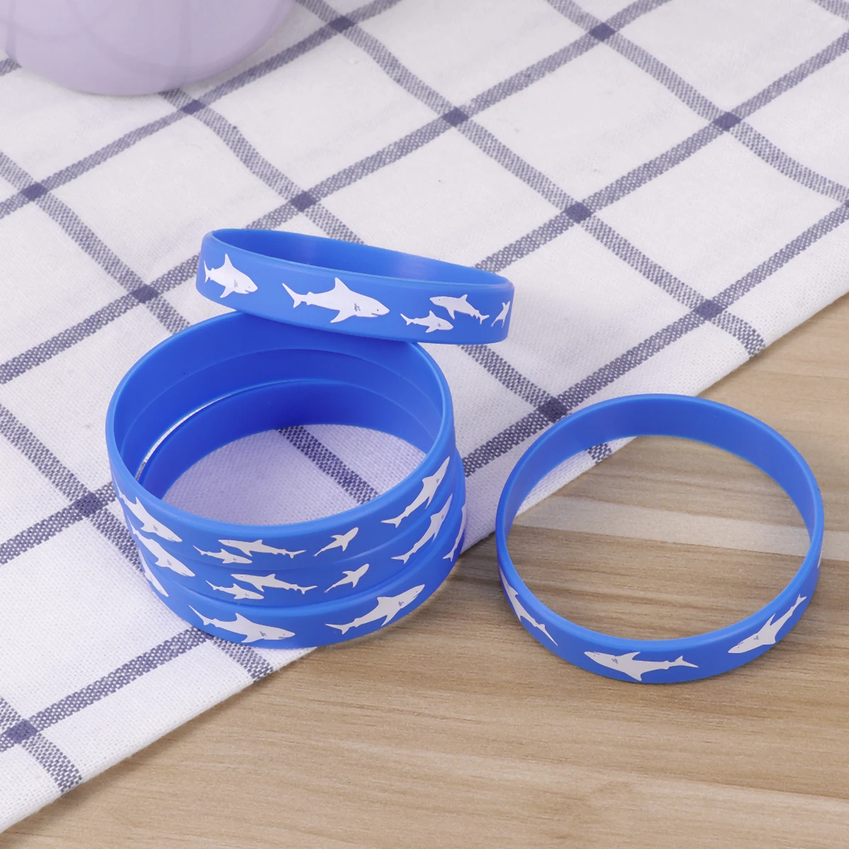 

25 Pcs Shark Bracelet Wristband Silicone Bracelets Wristbands Bangle Customized