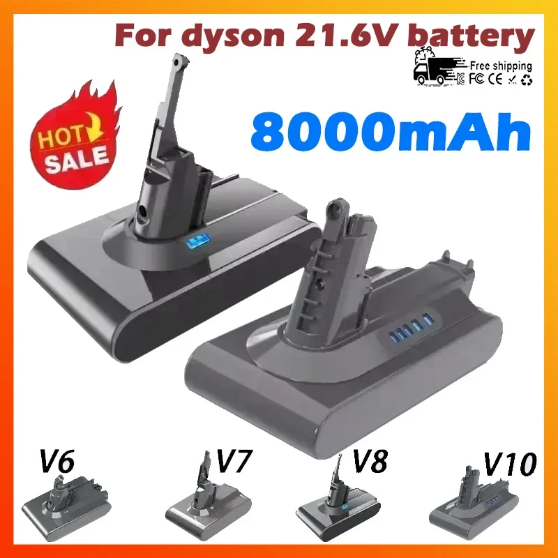 

High - Capacity Replacement Battery for Dyson V6/V7/V8/V10 Vacuum Cleaners Battery Compatible with SV10/SV11/SV12/DC58/DC59/DC62