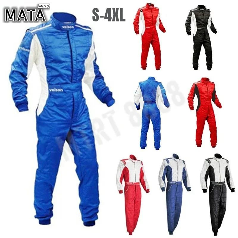 Adult Logo Kart Jumpsuit ATV Suit Off-road Vehicle Racing Motorcycle Track Off-road Waterproof Karting Suit Moto Jacket