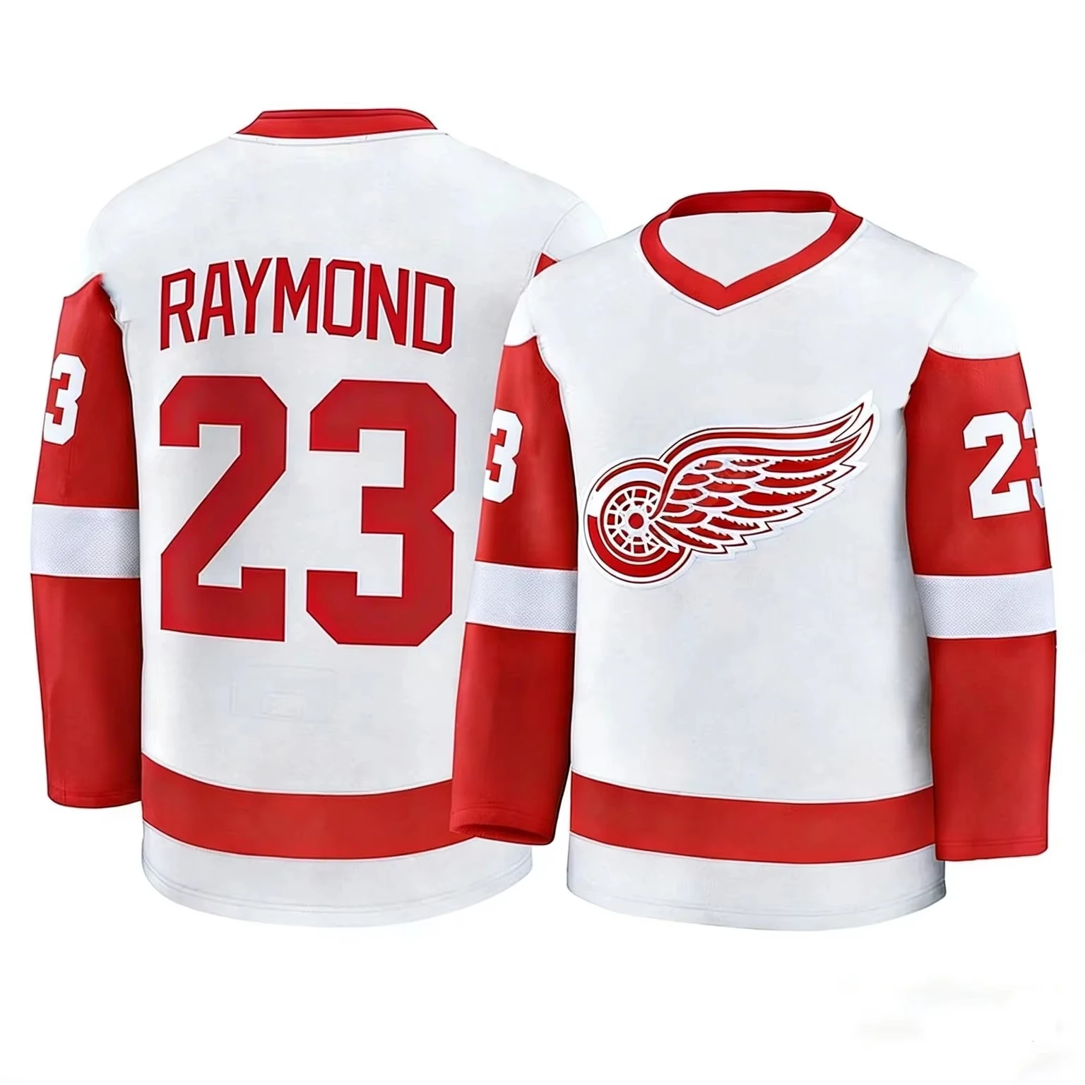 26 Autumn Winter New Ice Hockey Jerseys For Men Detroit Red Wings Hockey Jerseys Casual Sports Long Sleeve T-shirt Family Jersey