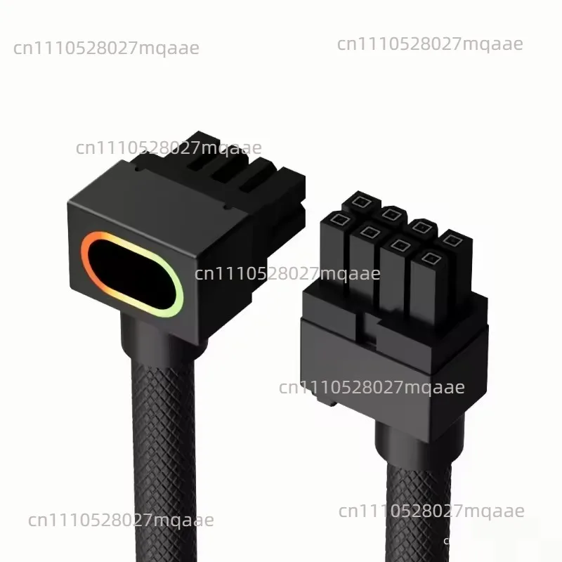 16PIN Graphics Card Power Supply Line, Right Angle 90 Degree Elbow 4090 Module Line, 12+4-pin PCI5.0 12VHPWR