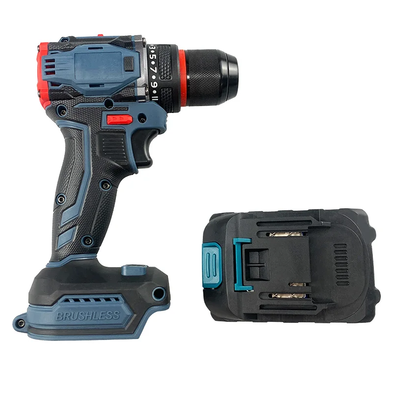 

Портативная ударная дрель, бесщеточная электрическая отвертка с источником питания от аккумулятора, промышленная зарядка, настройка OEM-поддержки