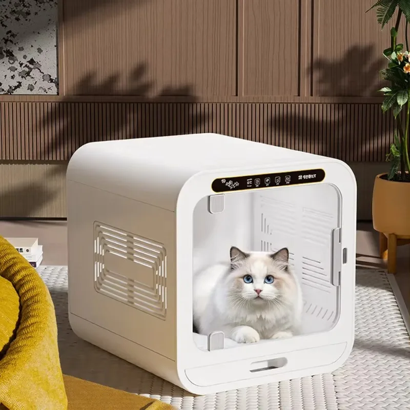 72L Large Capacity Pet Drying Box Fully Automatic Ultra Quiet Hair Dryers Bath Cat Dog Temperature Adjustment Dryer Box