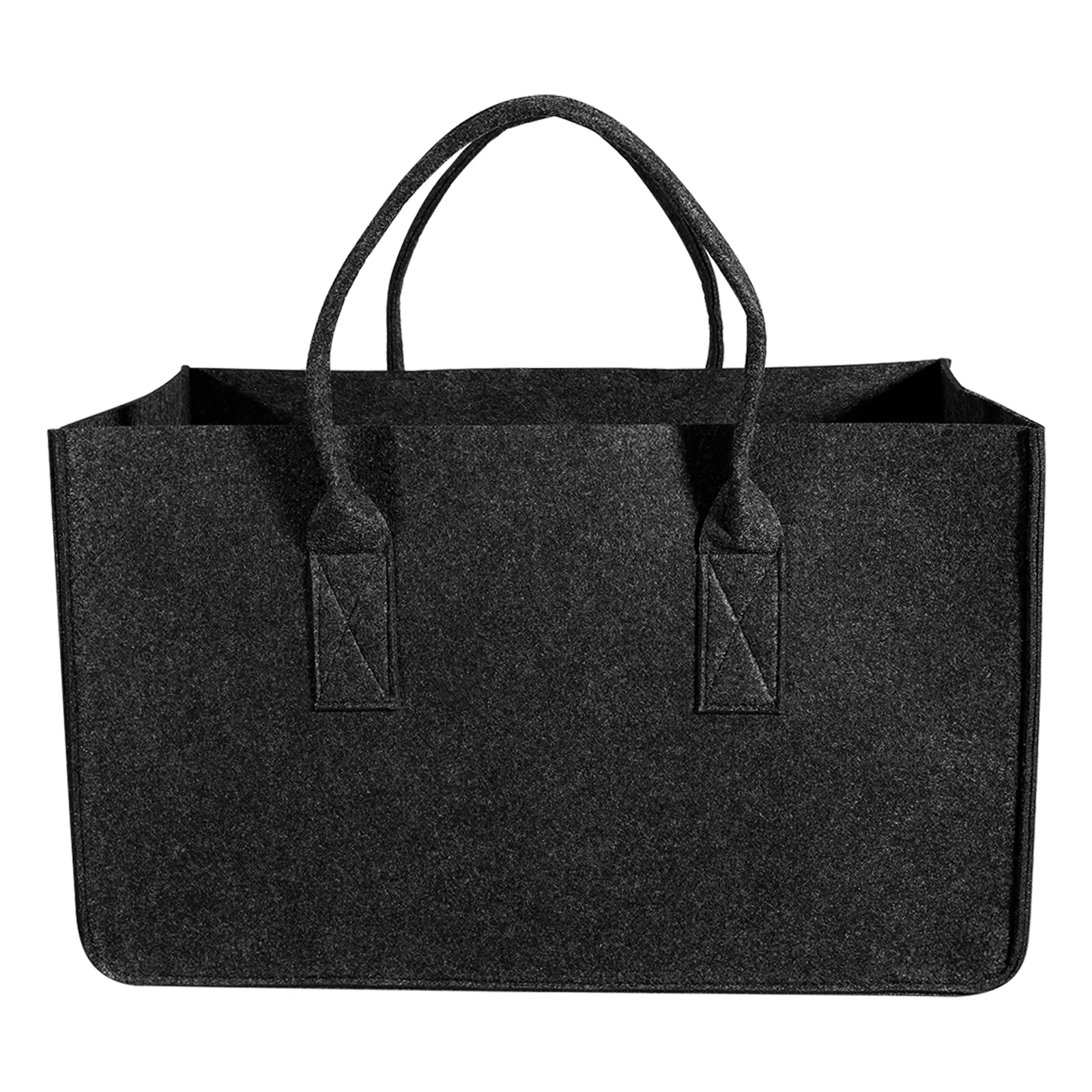 

Felt Storage Bag Large Capacity Firewood ganizer Handbag Foldable Tote Pouch Random Color Thick Material Portable Logs Woods