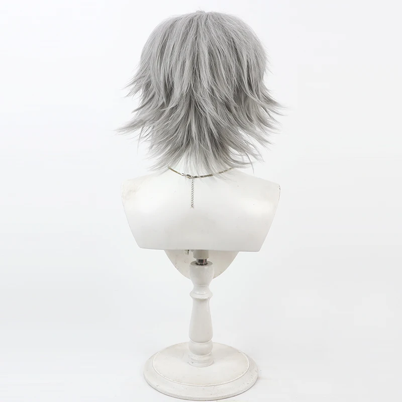 게임 길티 기어 해피 카오스 코스프레 가발 할로윈 카니발 파티 소품 합성 머리 내열성 섬유 + 가발 모자