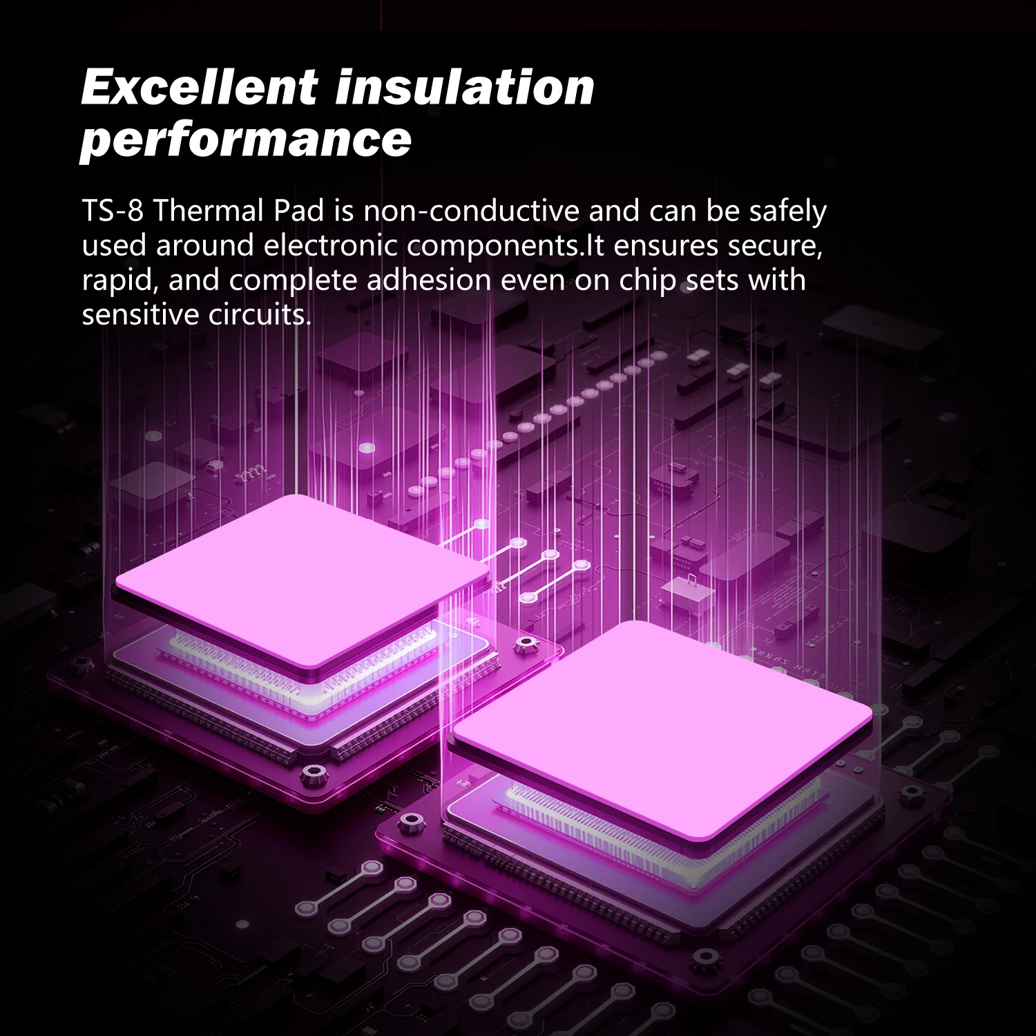 Высокопроизводительная термопроводка Coxbyte TS8, термопрокладка для процессора/графического процессора, видеокарта, термопрокладка, материнская плата