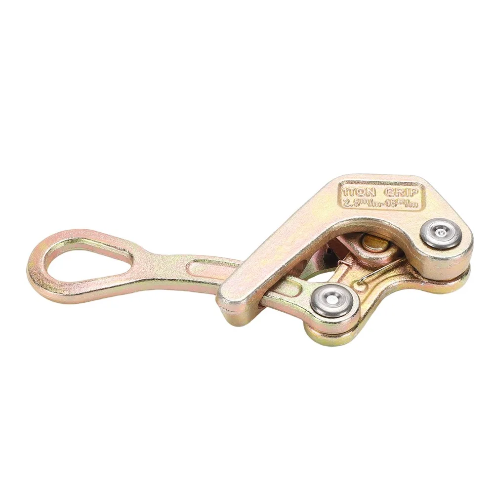 1 Ton Capacity Wire Gripper Tool Heavy-Duty Construction Multifunctional Use Rope Jaw Puller Portable Design Steel Wire Puller