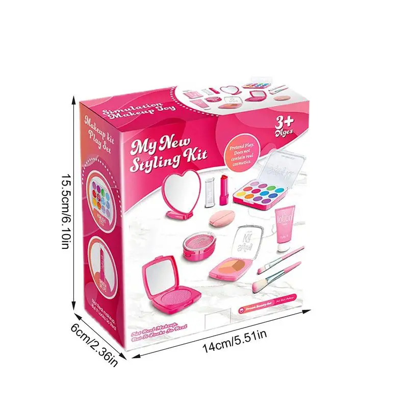 Ensembles de jouets de maquillage pour enfants, maquillage de simulation sûr pour les filles, faux ensembles de jouets cosmétiques pour enfants