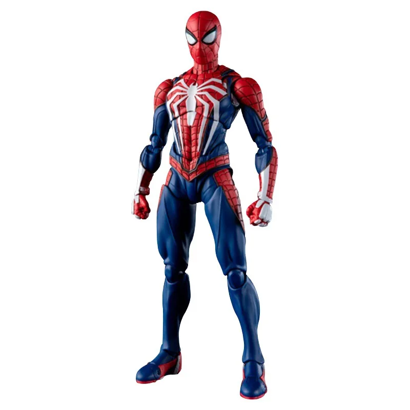 Marvel dessin animé WD Spider Man vinyle visage Figure poupée améliorée bataille robe drôle PS4 jeu Version Mobile Spider Man poupée modèle