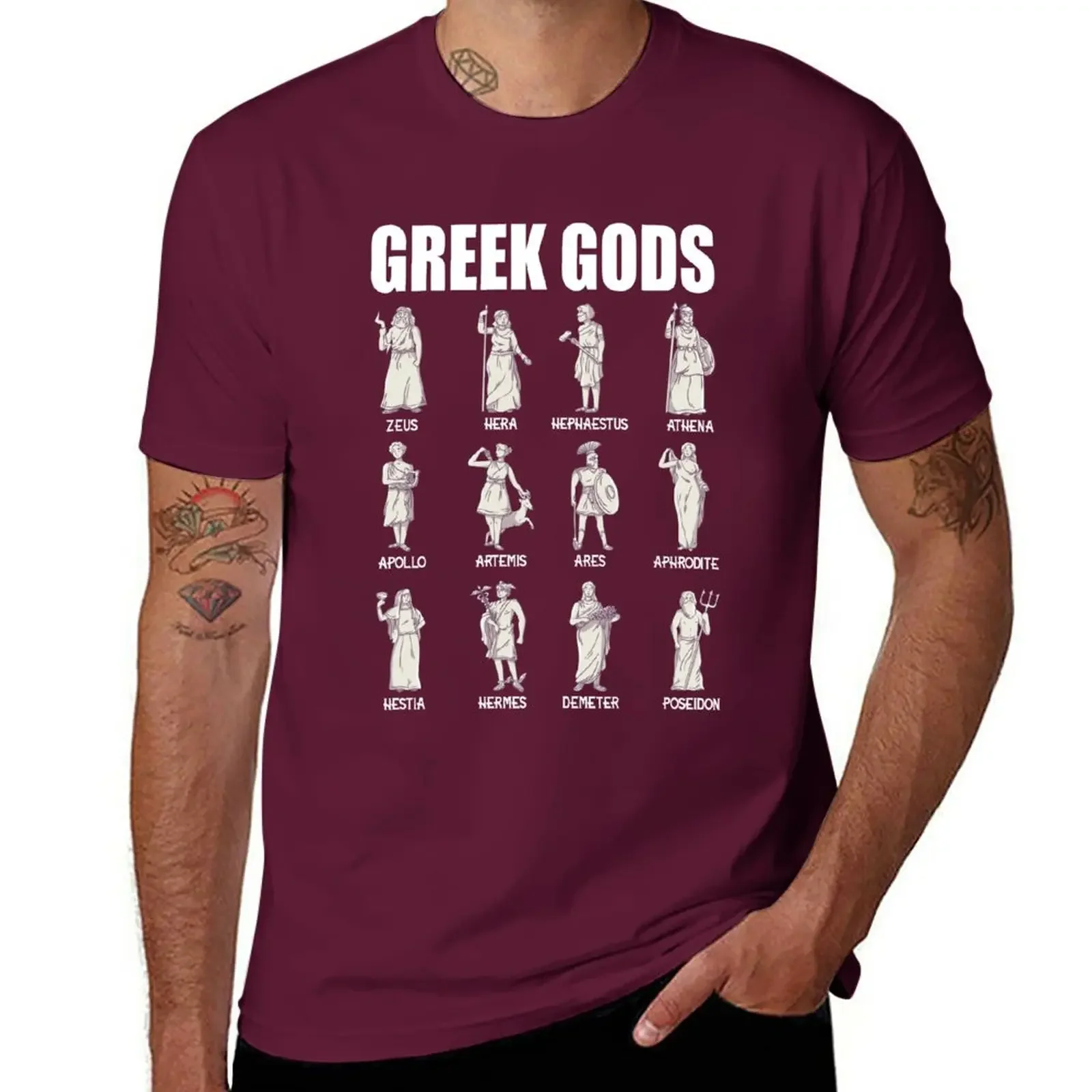 

New Greek Gods and Goddesses Ancient Greek Mythology Grece Gift T-Shirt korean fashion customs designer t shirt men