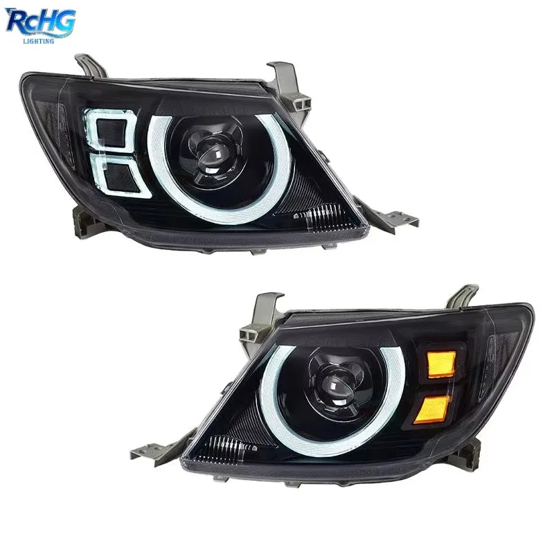 RCHG for Hilux VIGO 2008-2011 LED Headlight Assembly Plug-and-Play 100% Fitment 4100K Neutral White High Quality