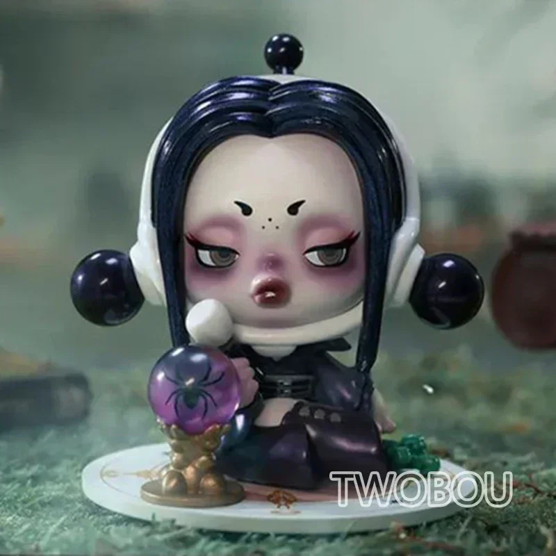 POP MART Skullpanda Addams Family Series Blind Box Anime Action Figure Guess Bag Ornament Figurines Desktop Dolls Model Gift image 3