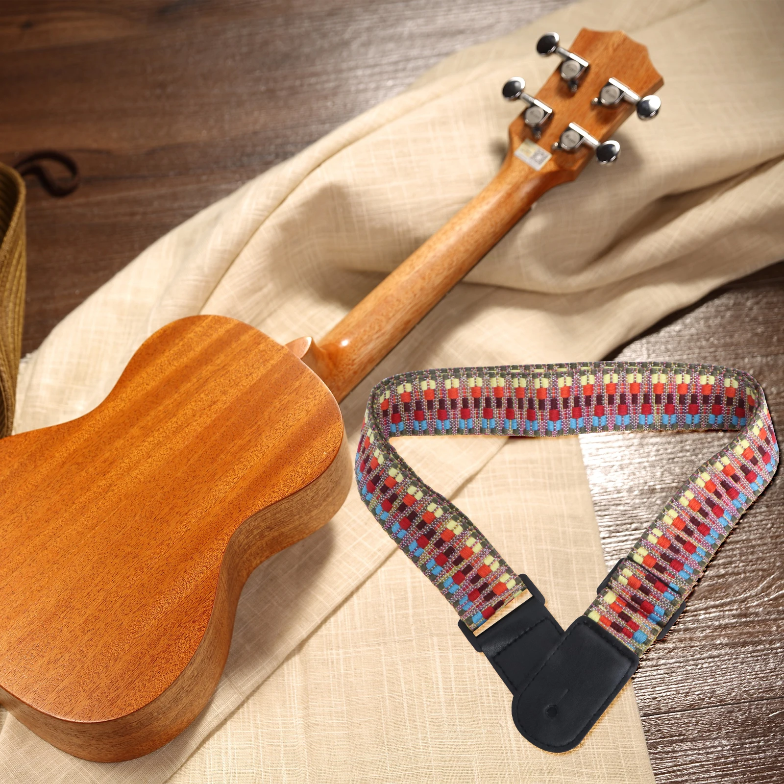 

Guitar Accessories Belt Ukulele Strap Aldult Cotton Baby Vintage Guitars for Kids