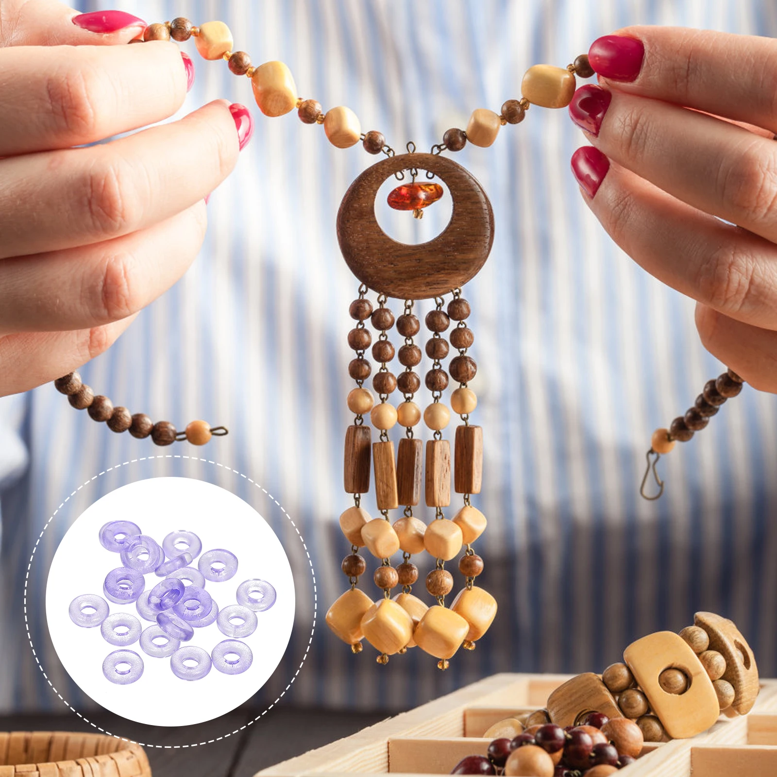 

100 шт., бусины-шпильки «сделай сам», материал для головного убора ручной работы, простой дизайн в форме пончика, аксессуары для изготовления ювелирных изделий