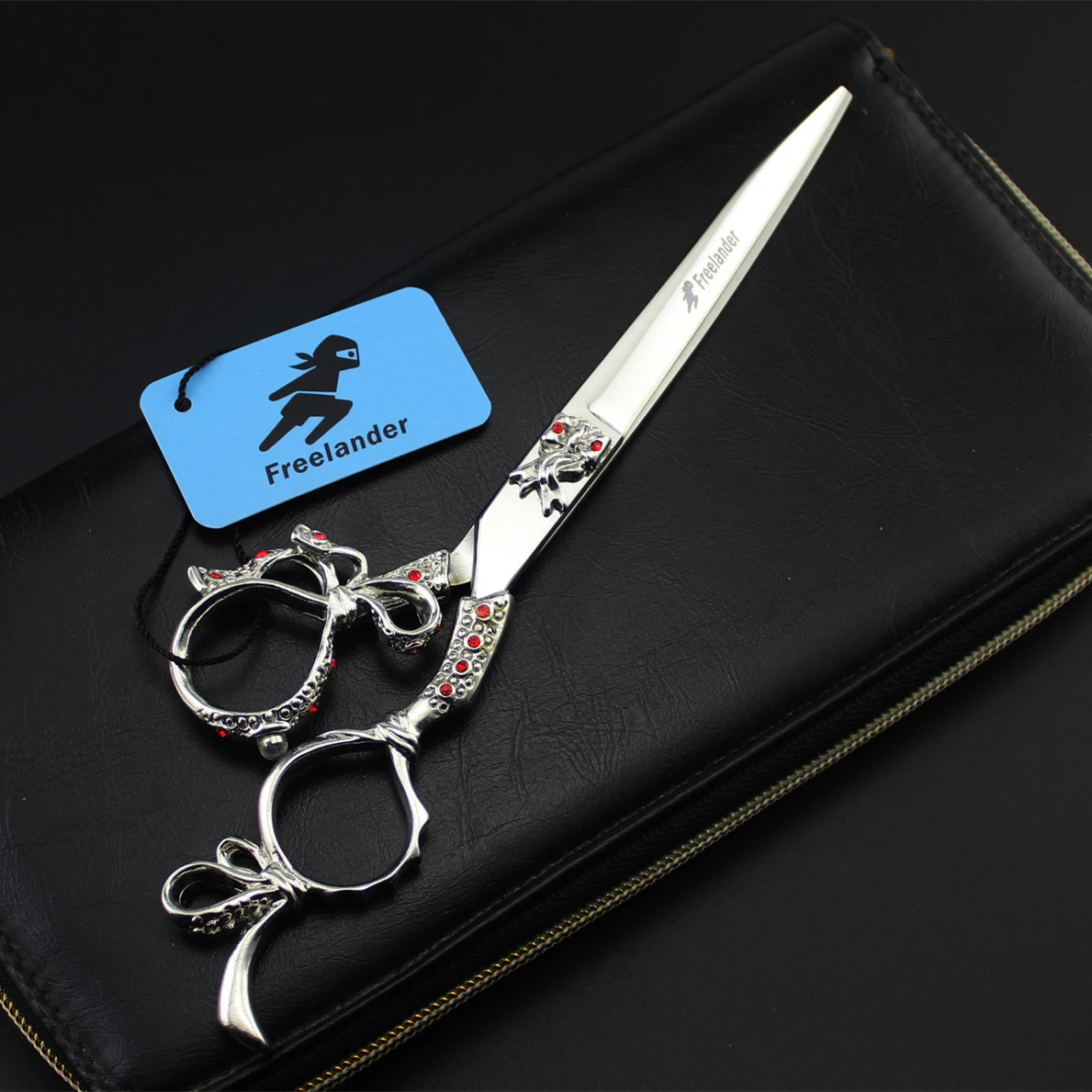 Imagem -05 - Cão Tesoura Japão 440c Profissional Pet Grooming Scissors Gato Filhote de Cachorro Tesouras Retas Pet Flur Corte Tesoura Dropshipping