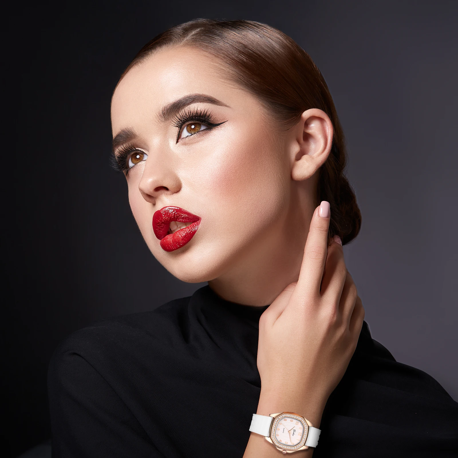 Lancardo-Relógio esportivo feminino quadrado branco, relógio de quartzo impermeável, pele de primo, silicone confortável, pulseira gelatinosa, presentes de dia dos namorados