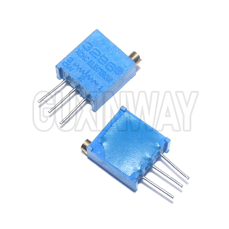 50PCS 3296W Multiturn Trimmer Potentiometer Kit High Precision 3296 Variable Resistor 500R 1K 2K 5K 10K 20K 50K 100K 200K 1M New