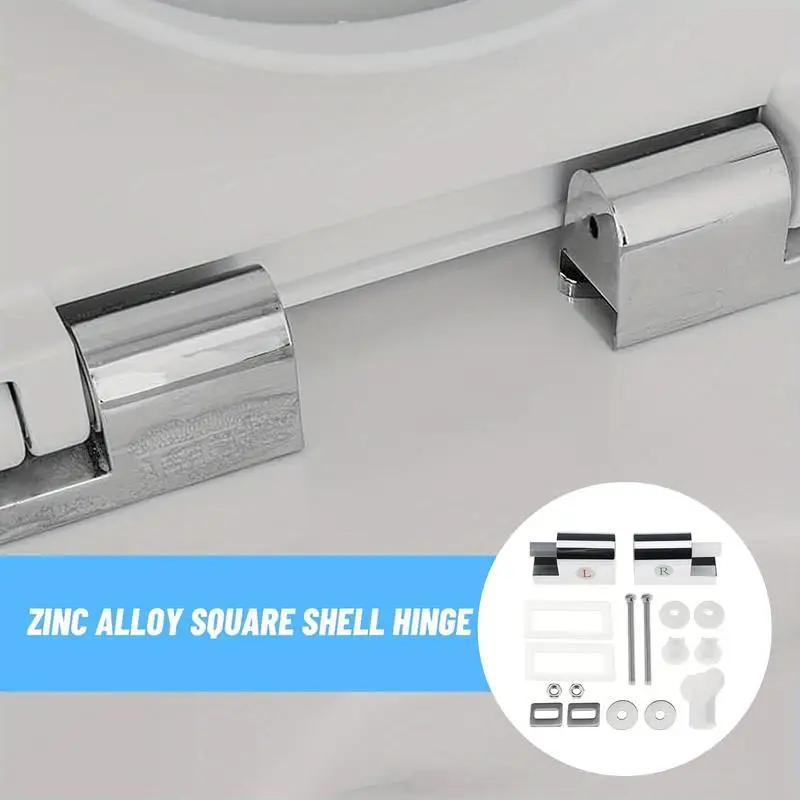 Toilet Seat Hinges Replacement Parts Reinforced Toilet Lid Seat Hinges Toilet Cover Hinge Easy Install Toilet Seat Fittings