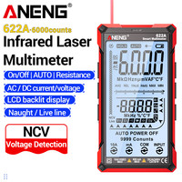 ANENG 622A Digital Multimeter Infrared Laser 6000 Counts AC/DC Current Voltage Capacitor Resistance Diode two-in-one Tester Tool