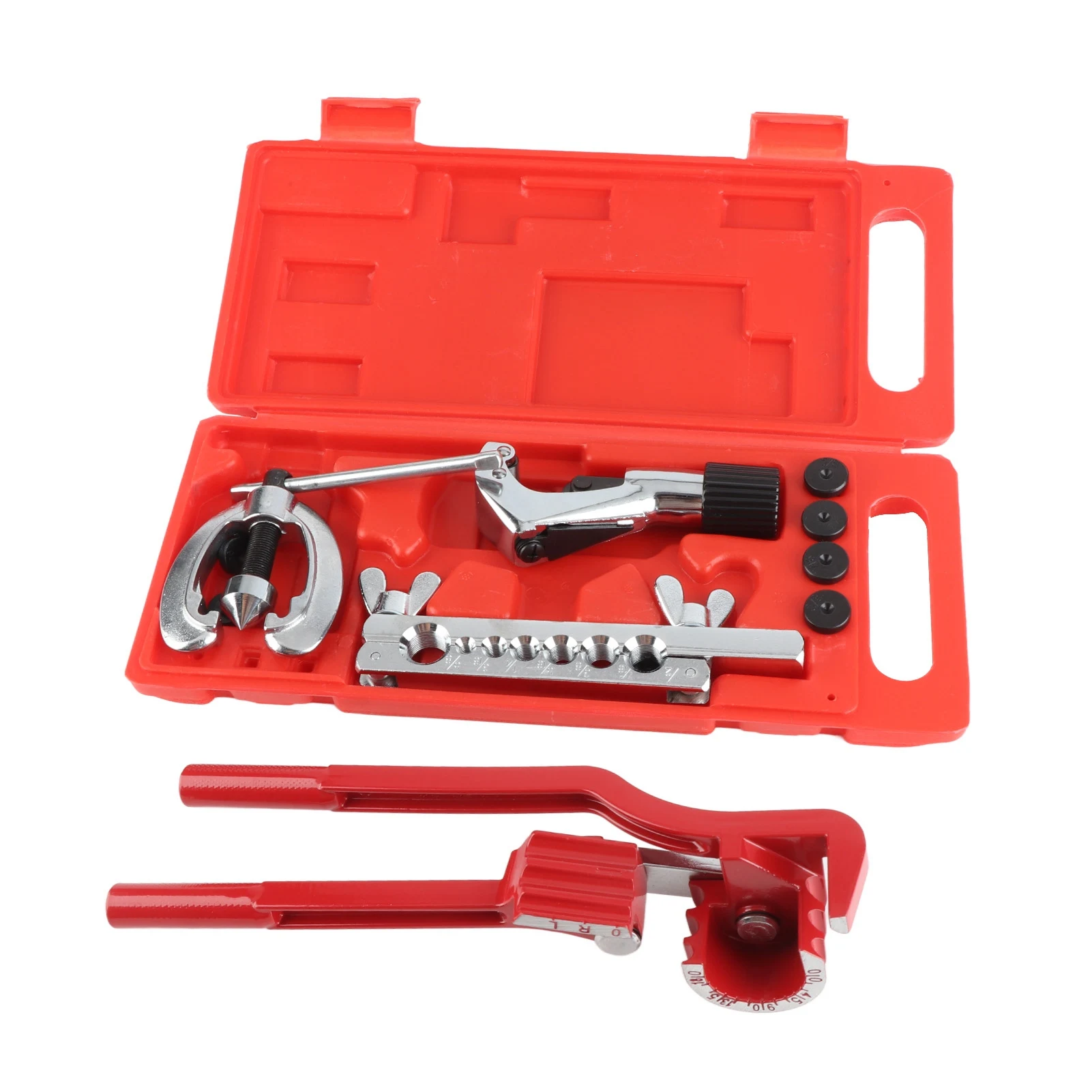 

11pc Pipe Flaring Kit Brake Fuel Tube Repair Flare Kit With Cutter Bending Tool Set