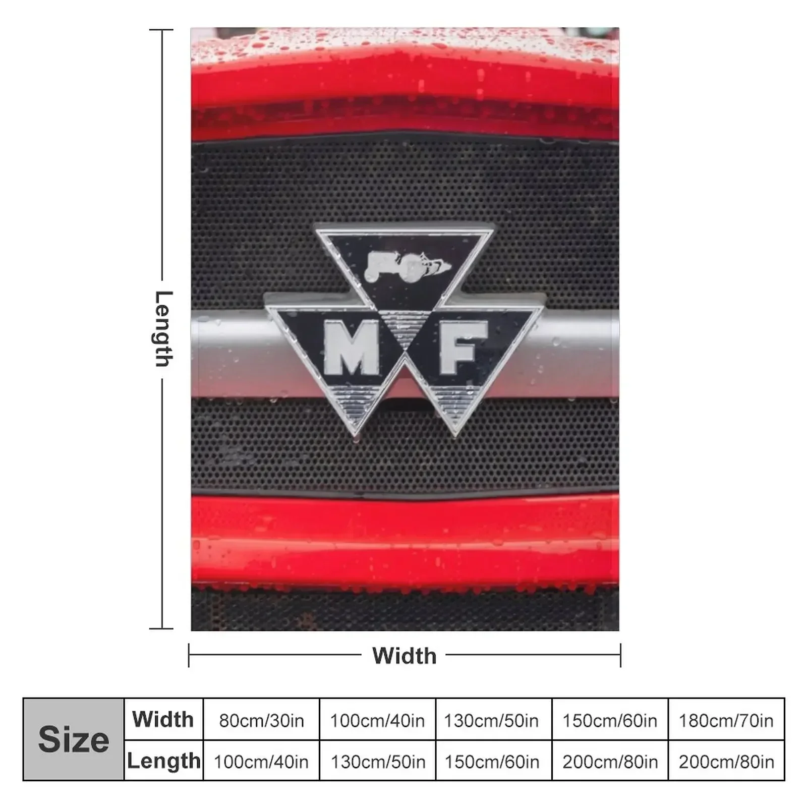 Vintage Massey Ferguson badge Throw Blanket Bed Fashionable cosplay anime Blankets