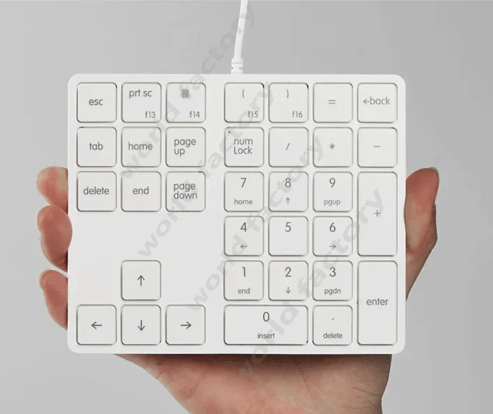 34-key Numeric Keypad Wired Usb External Laptop Mute with Shortcut Keys