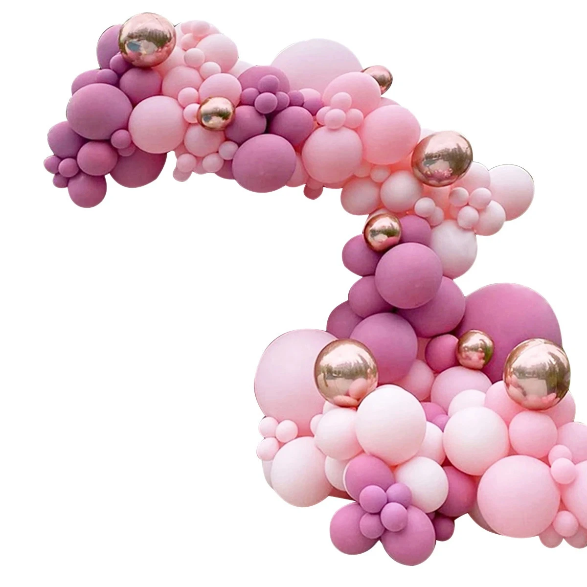 Balloon Arch Kit 133Pcs Pink Balloons Garland Kit for Pink Birthday Party Decoration Wedding Bridal Shower