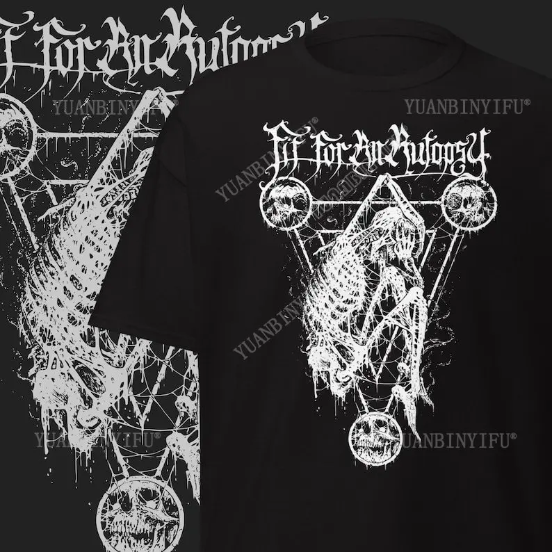 Fit For An Autopsy T-Shirt: Deathcore Band Merch for Metalheads Fashion, Gothic Death Melodic Thrash Metal Band Short Sleeve