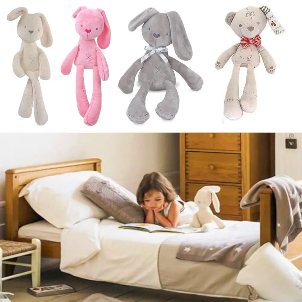 Soft Plush Baby Rabbit Doll toy Cartoon Sleeping Partners Sleep Pillow Animal Stitch Doll Toy Kids