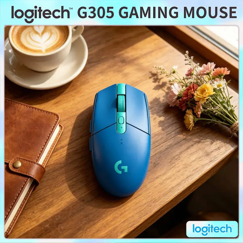 Mouse Gamer Logitech G305 com LIGHTSPEED, Sensor HERO de 12000 DPI, 6 Botões, Bateria de 250h, 99g, para Gamers de PC e Mac