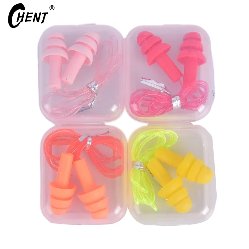 Ear Plugs Wired With Rope Box For Sound Insulation Noise Reduction Ear Protection And Loss Prevention