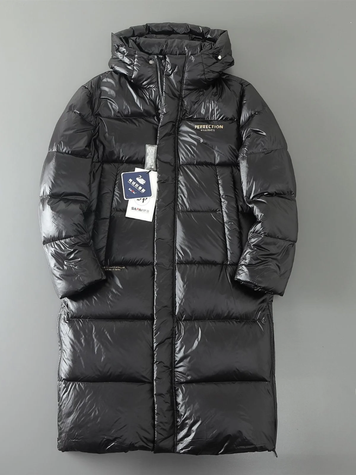 

Ultra-Thi Long down Jaet for Men Winter Outdoor Warmth Du Feather Bright Fini Series Extreme Cold Cabinet 298