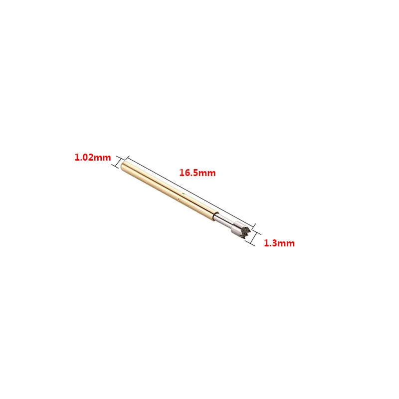 100PCS Federprüfstift P75-A2 B1 E2 E3 D2 J1 Q1 Q2 H2 LM2 T2 Außendurchmesser 1,02mm Länge 16,5mm PCB Sonde