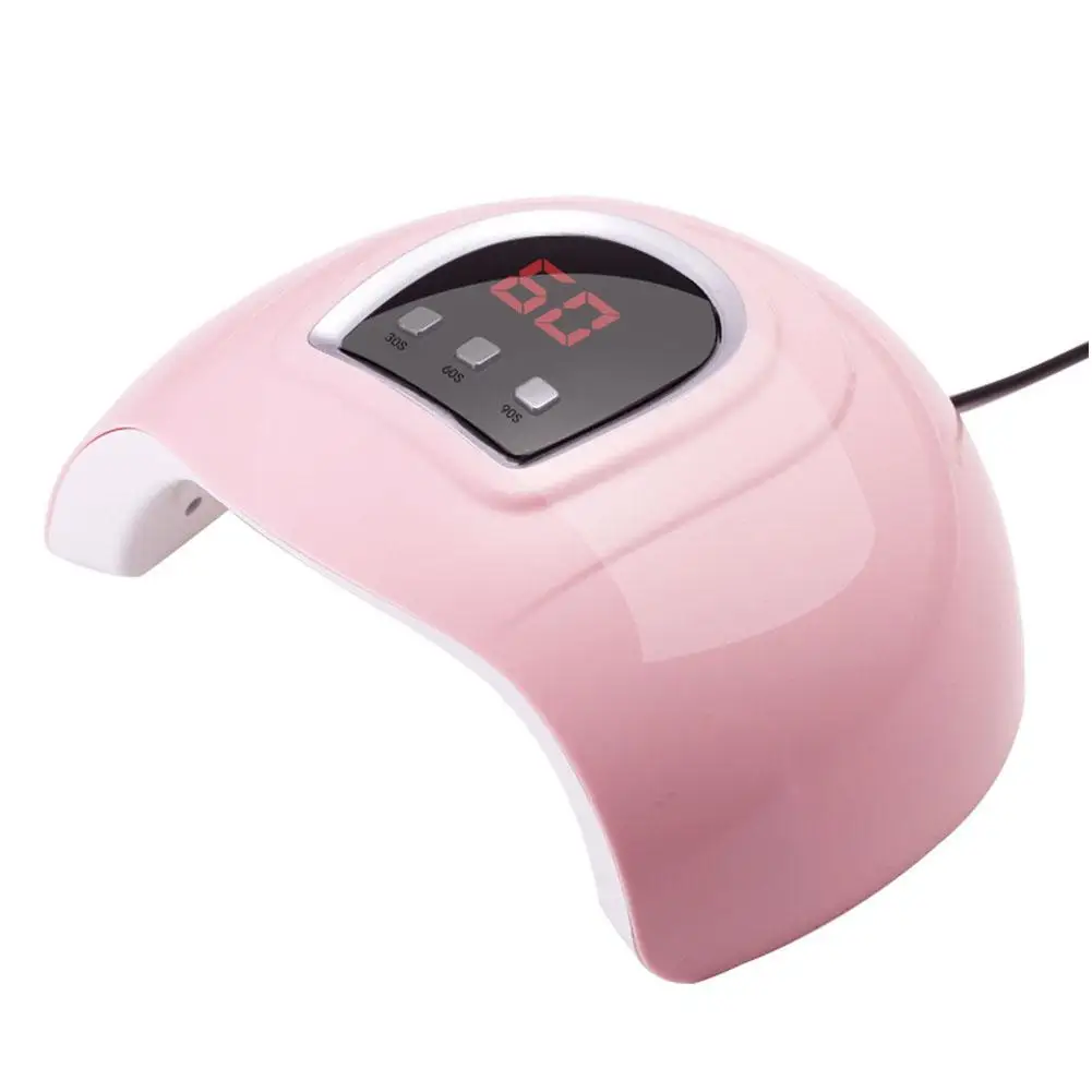 54w Nail Dryer Machine Portable Usb Cable Home Use Nail Lamp For Drying Curing Nails Varnish With 18pcs Beads Uv Led Lamp B9p7