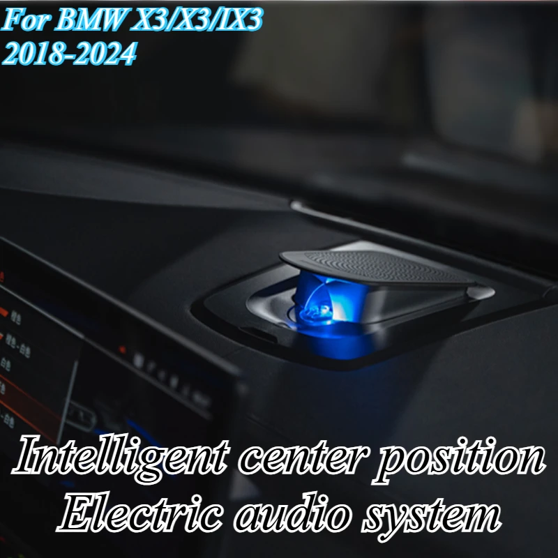 

For BMW X3 X4 iX3 2018-25 Auto Pop-Up Tweeter Speaker Grille Cover ABS Carbon Fiber Look Car Audio Upgrade Interior Styling Kit