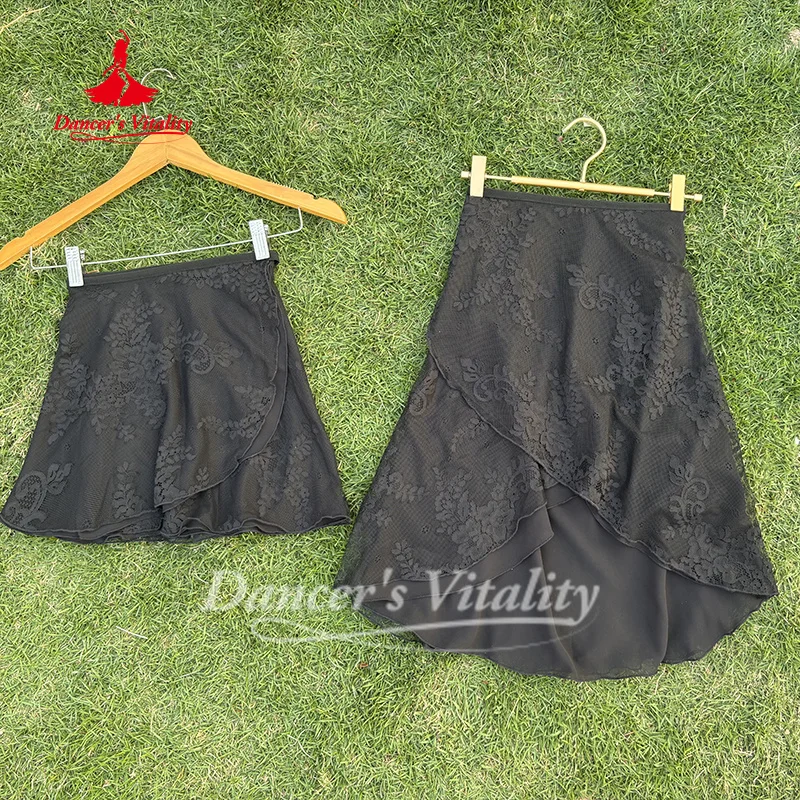Spódnice do tańca baletowego dla kobiet seksowna koronkowa spódniczka Tutu joga balet sztuka egzamin praktyka ubrania dziewczęca odzież do treningu tanecznego